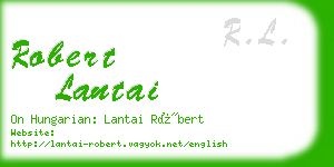 robert lantai business card